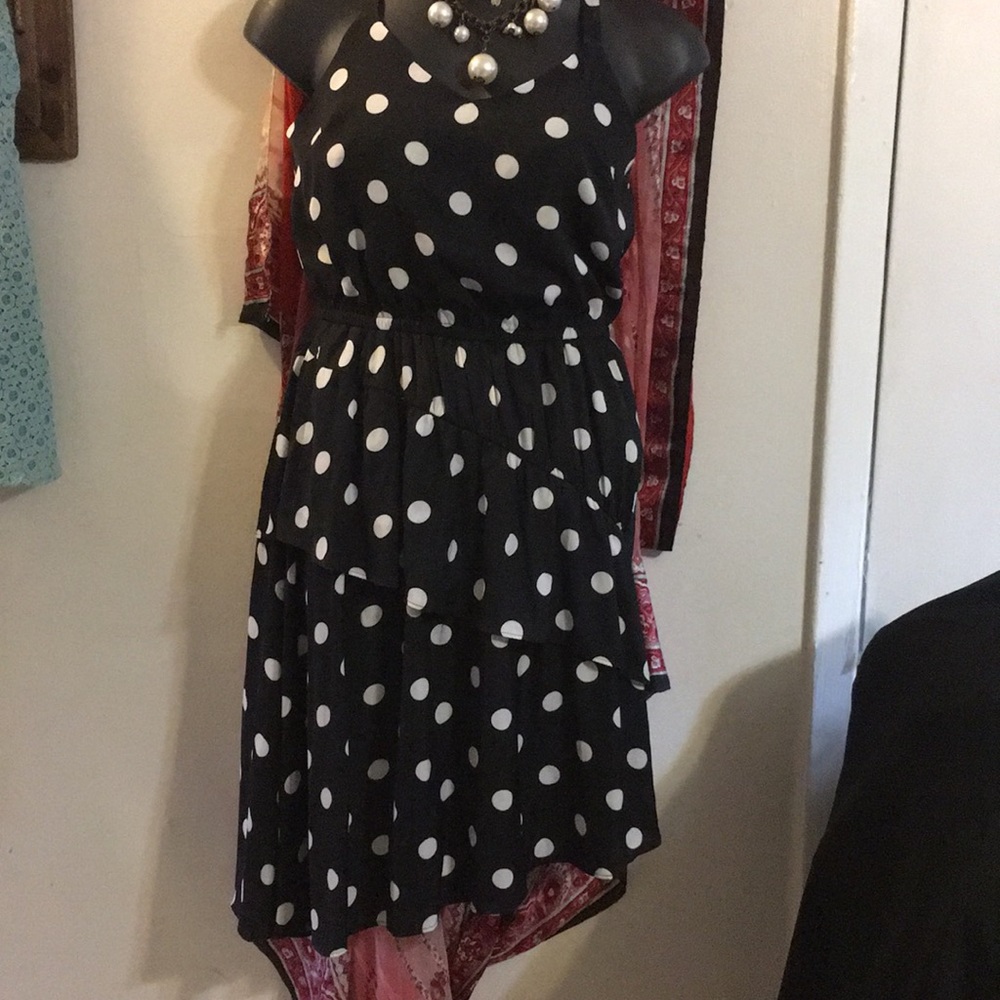 Black & White Polka Dot Summer Dress